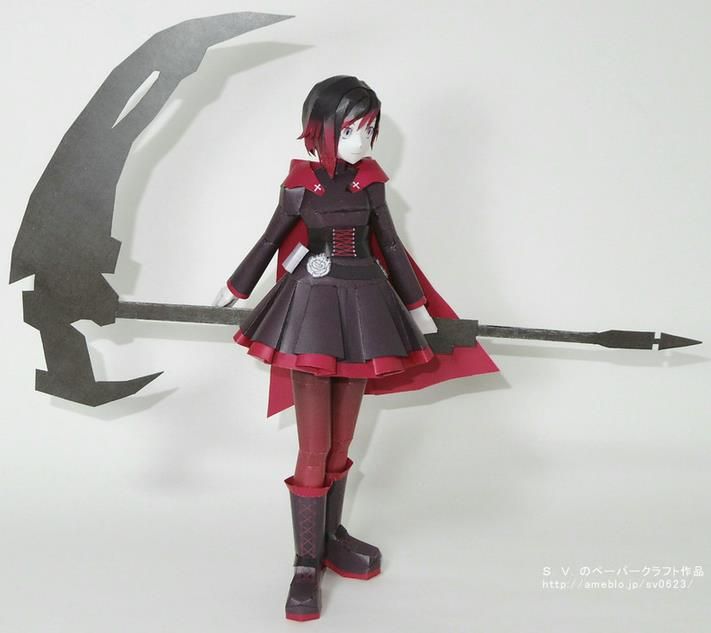 rwby rose figure